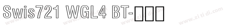 Swis721 WGL4 BT字体转换